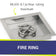 Load image into Gallery viewer, 12" Stainless Steel Square Drop In Pan With 6" Fire Ring

