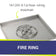 Load image into Gallery viewer, 36" Stainless Steel Square Drop In Pan With 18" Fire Ring
