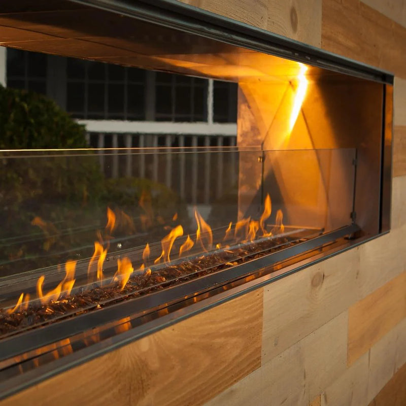 Load image into Gallery viewer, Firegear Kalea Bay Outdoor Linear Vent Free Gas Fireplace with LED Lights
