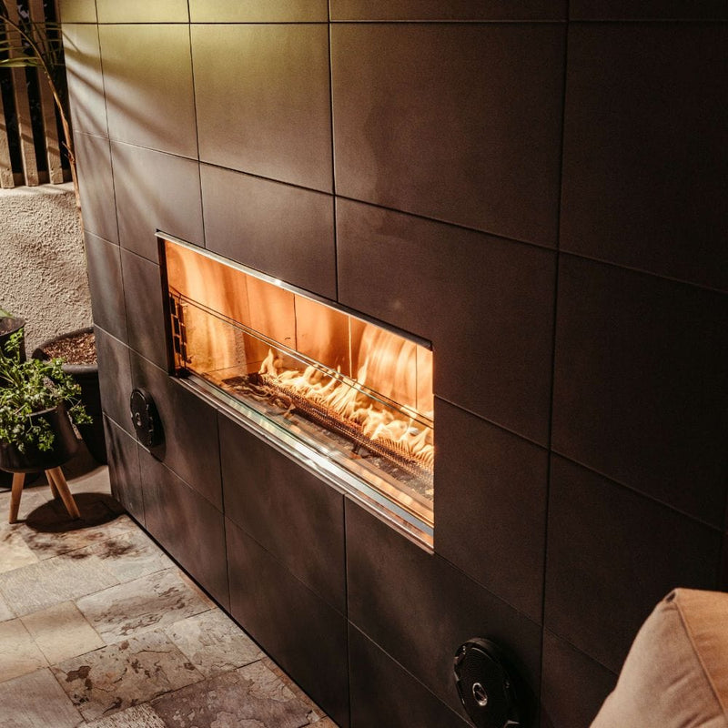 Load image into Gallery viewer, Firegear Kalea Bay Outdoor Linear Vent Free Gas Fireplace with LED Lights
