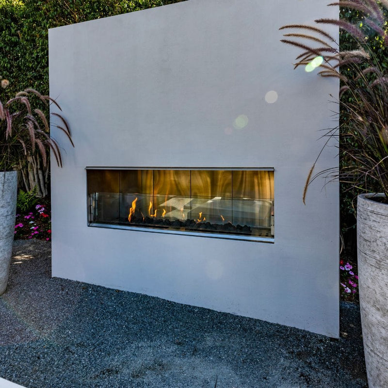 Load image into Gallery viewer, Firegear Kalea Bay Outdoor Linear Vent Free Gas Fireplace with LED Lights
