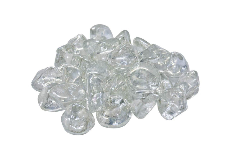 Load image into Gallery viewer, American Fyre Designs 10-Pound Diamond Nugget Fire Glass, Clear
