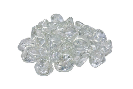 American Fyre Designs 10-Pound Diamond Nugget Fire Glass, Clear