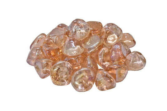 American Fyre Designs 10-Pound Diamond Nugget Fire Glass, Rose