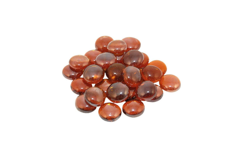 Load image into Gallery viewer, American Fyre Designs 10-Pound Fire Glass Gems, Deep Amber
