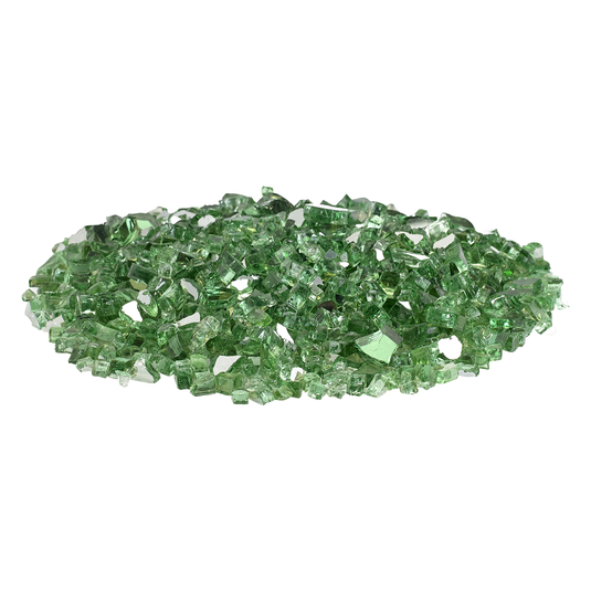 1/4" Evergreen Reflective Fire Glass