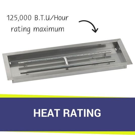 30" x 10" Rectangular Stainless Steel Drop-In Pan with S.I.T. System - Natural Gas Bundle