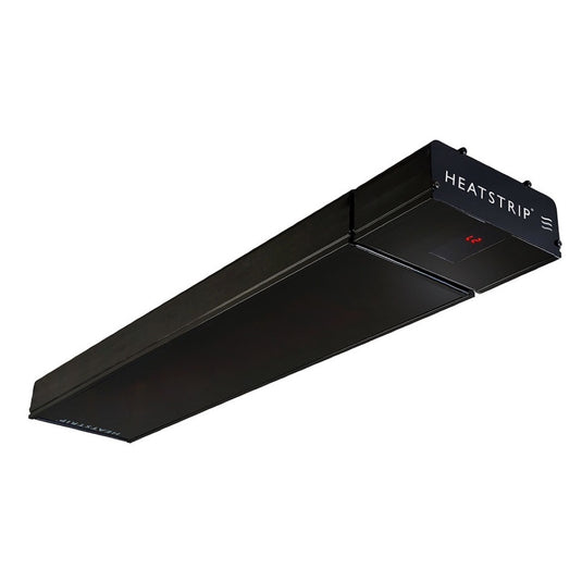 Heatstrip Enhance Electric Patio Heater with Black Glass Front, Remote and App Control – 240V