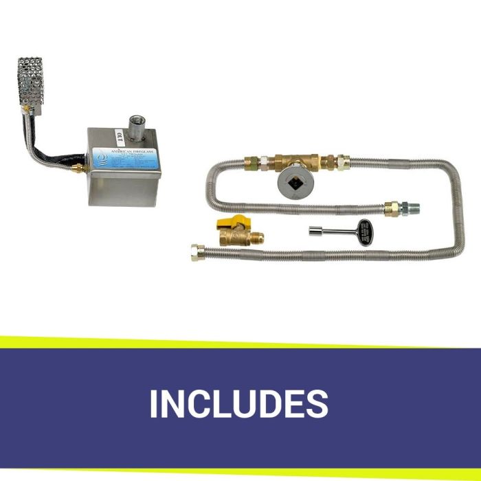 Load image into Gallery viewer, 36&quot; x 12&quot; Rectangular Stainless Steel Drop-In Pan with S.I.T. System - Natural Gas Bundle
