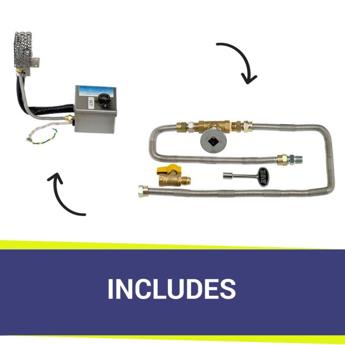 Load image into Gallery viewer, 48&quot; x 6&quot; Stainless Steel Linear Channel Drop-In Pan with S.I.T. System - Natural Gas
