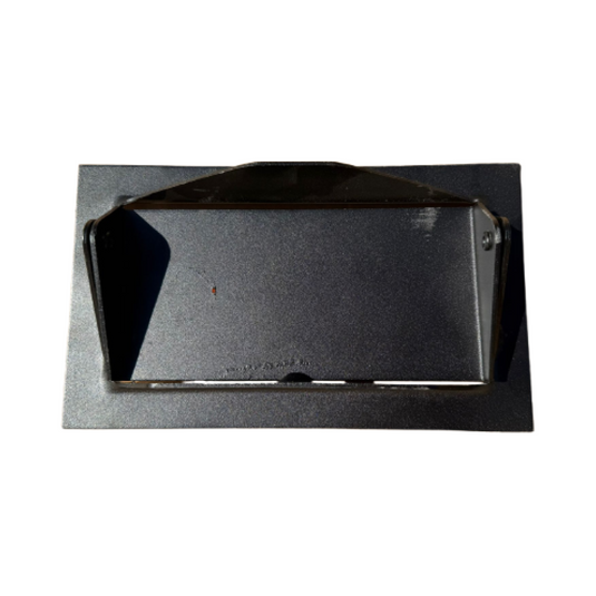 Back view of K&W fireplace ash dump door