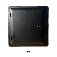 K&W Manufacturing Fire Magic Clean Out Door Model 8216 with 8 x 8 inch inner frame and black powder coat finish