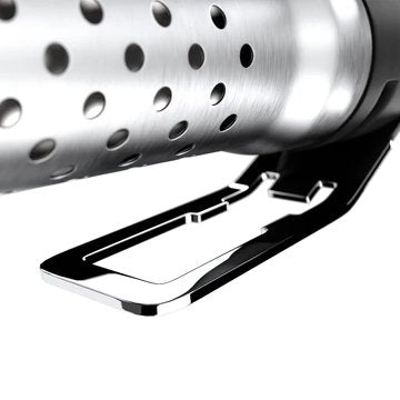 Close-up of the Looftlighter Classic integrated stand and bottle opener