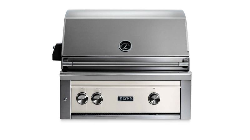 Load image into Gallery viewer, Lynx L30ATRGL 30-Inch Built-In Pro Grill with All Tri-Rotisserie in Glacier Finish

