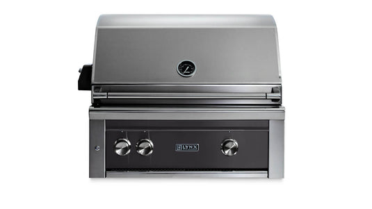 Lynx L30ATROB 30-Inch Built-In Pro Grill with All Tri-Rotisserie in Obsidian Finish