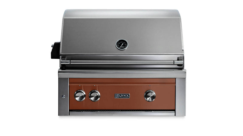 Load image into Gallery viewer, Lynx L30ATRSI 30-Inch Built-In Pro Grill with All Tri-Rotisserie in Sierra Finish
