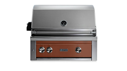 Lynx L30ATRSI 30-Inch Built-In Pro Grill with All Tri-Rotisserie in Sierra Finish