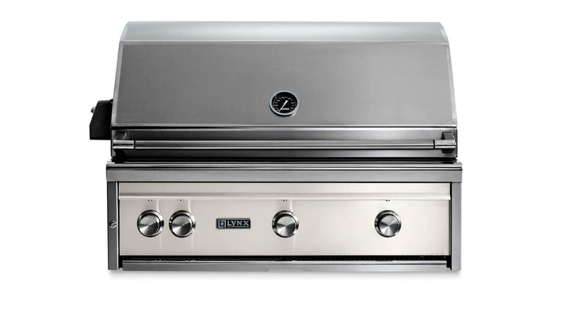 Load image into Gallery viewer, Lynx L36ATRGL 36-Inch Built-In Pro Grill with All Tri-Rotisserie in Glacier Finish
