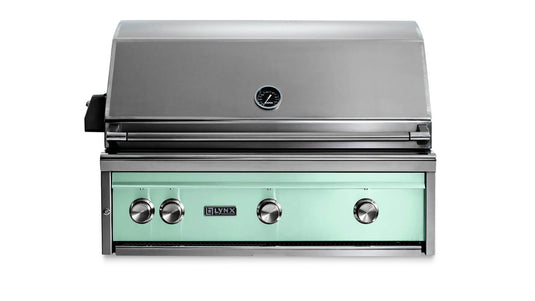 Lynx L36ATRSU 36-Inch Built-In Pro Grill with All Tri-Rotisserie in Surf Finish