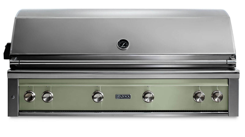 Load image into Gallery viewer, Lynx L54TRDS 54-Inch Built-In Pro Grill with One Trident Burner and Rotisserie in Desert Sage Finish
