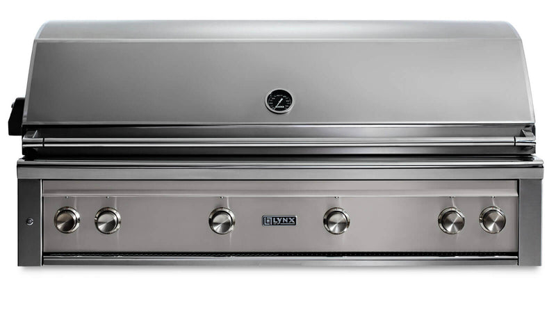 Load image into Gallery viewer, Lynx L54TRLS 54-Inch Built-In Pro Grill with One Trident Burner and Rotisserie in Limestone Finish
