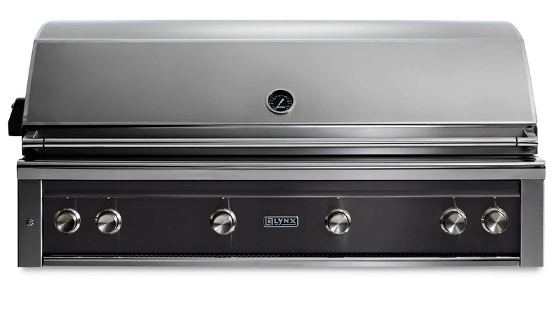 Load image into Gallery viewer, Lynx L54TROB 54-Inch Built-In Pro Grill with One Trident Burner and Rotisserie in Obsidian Finish
