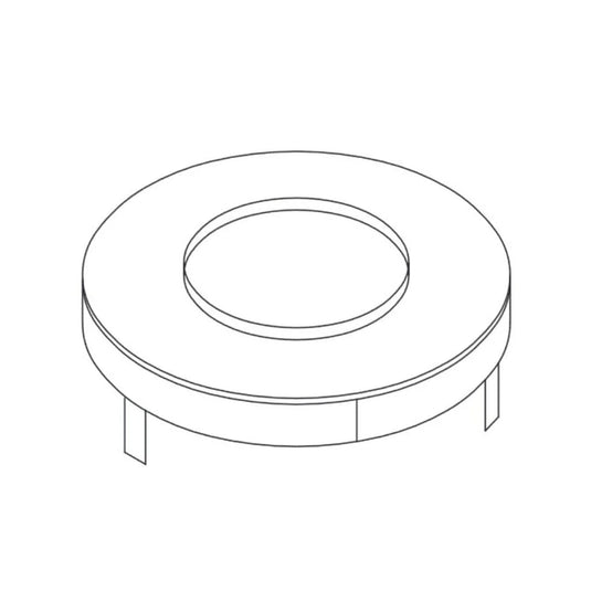Majestic 15-inch round flashing adapter kit for gas fireplace insert venting
