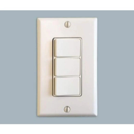 Majestic 3 toggle wall switch for multi-color selection LED accent light