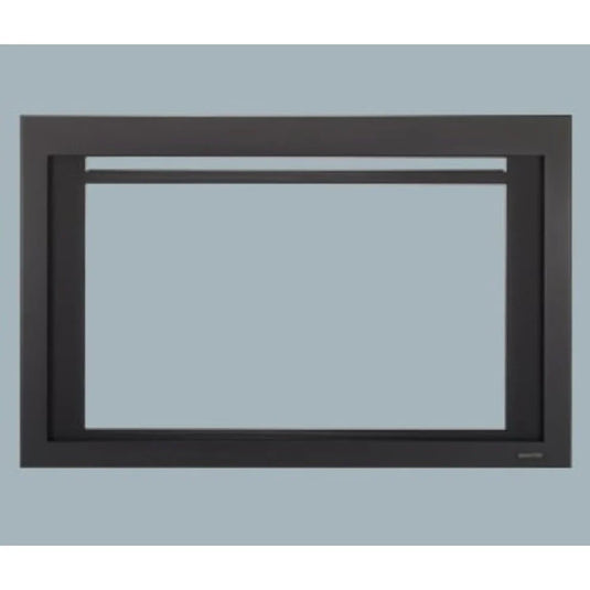 Majestic black clean screen front for Jasper, Ruby, and Trilliant 30-inch gas fireplace inserts