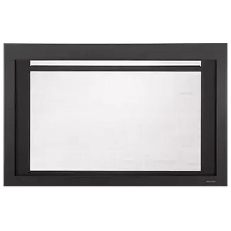 Load image into Gallery viewer, Majestic black clean screen front for Jasper, Ruby, and Trilliant 35-inch direct vent gas fireplace inserts
