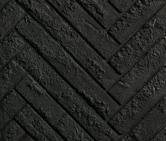 Majestic black herringbone interior panels for Courtyard 42 inch outdoor vent free gas fireplace firebox interior design