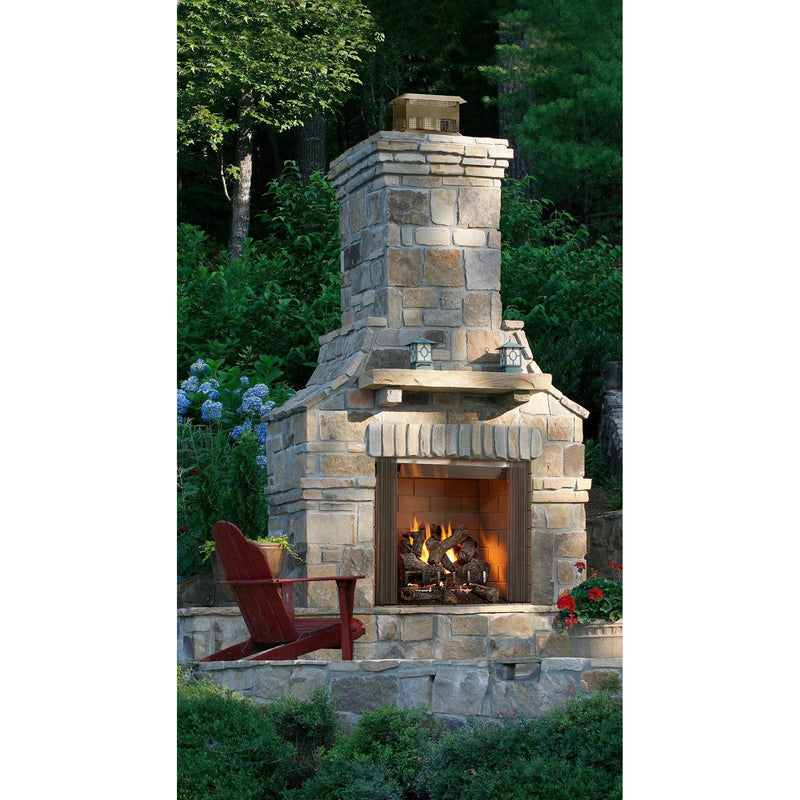 Load image into Gallery viewer, Majestic Castlewood 42 inch traditional outdoor wood burning fireplace
