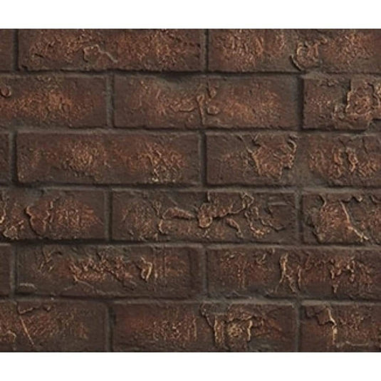 Majestic cottage red brick interior panels for Marquis II see-through 42-inch direct vent gas fireplace