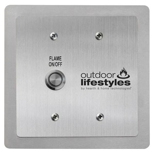 Majestic Courtyard 36 inch traditional outdoor vent-free natural gas fireplace with IntelliFire ignition system, clean face and flush hearth design, stainless steel pull screens