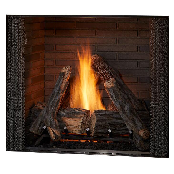 Load image into Gallery viewer, Majestic Courtyard 42 inch Traditional Outdoor Vent-Free Natural Gas Fireplace with Traditional Stacked Concrete Refractory and IntelliFire Ignition System
