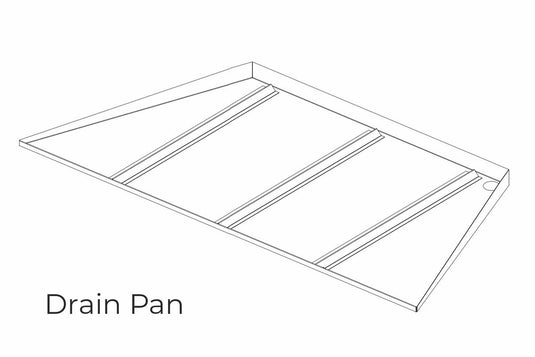 Majestic Drain Pan (ODLANAIG-60DP) for Lanai 60 inch Outdoor Gas Fireplace designed to channel moisture and prevent standing water