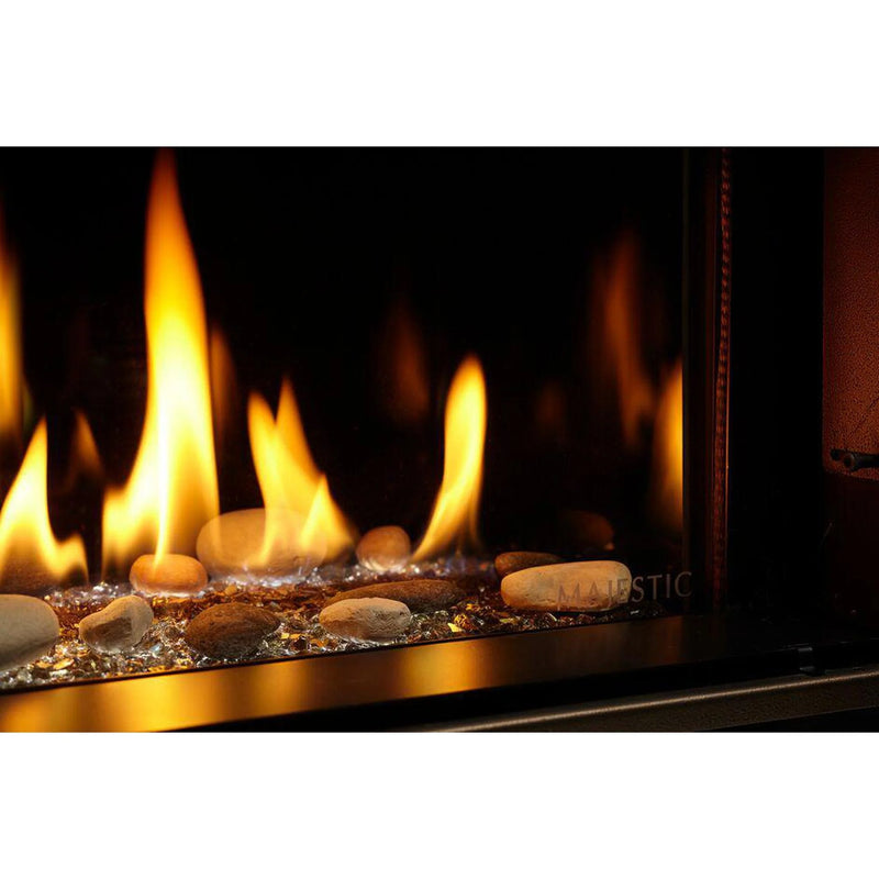 Load image into Gallery viewer, Majestic Echelon II 36-inch linear contemporary direct vent natural gas fireplace with IntelliFire Touch ignition system and LED ember bed
