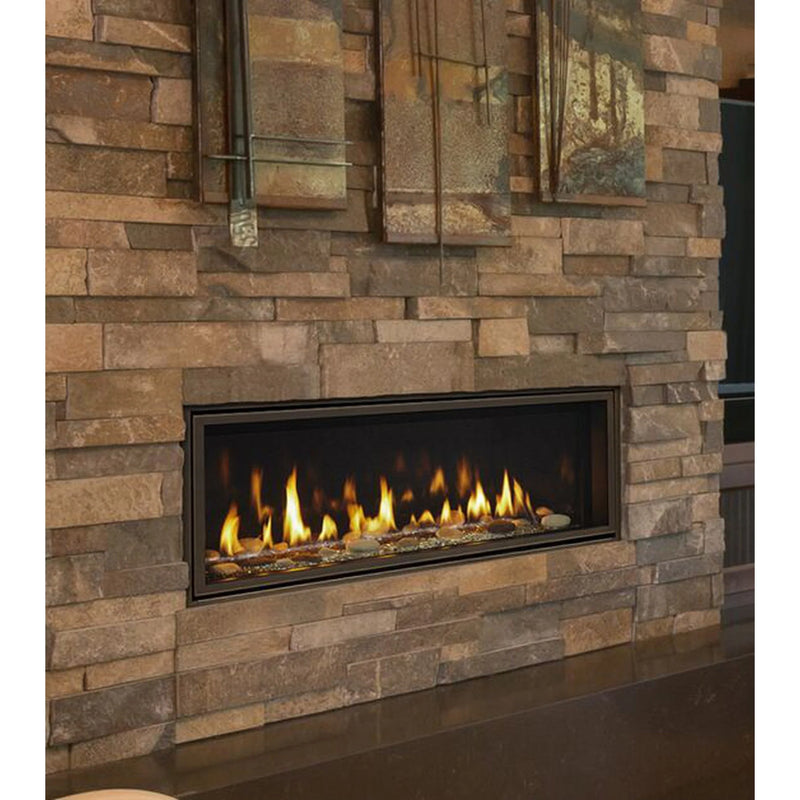 Load image into Gallery viewer, Majestic Echelon II 48 inch linear contemporary direct vent natural gas fireplace with IntelliFire Touch ignition system
