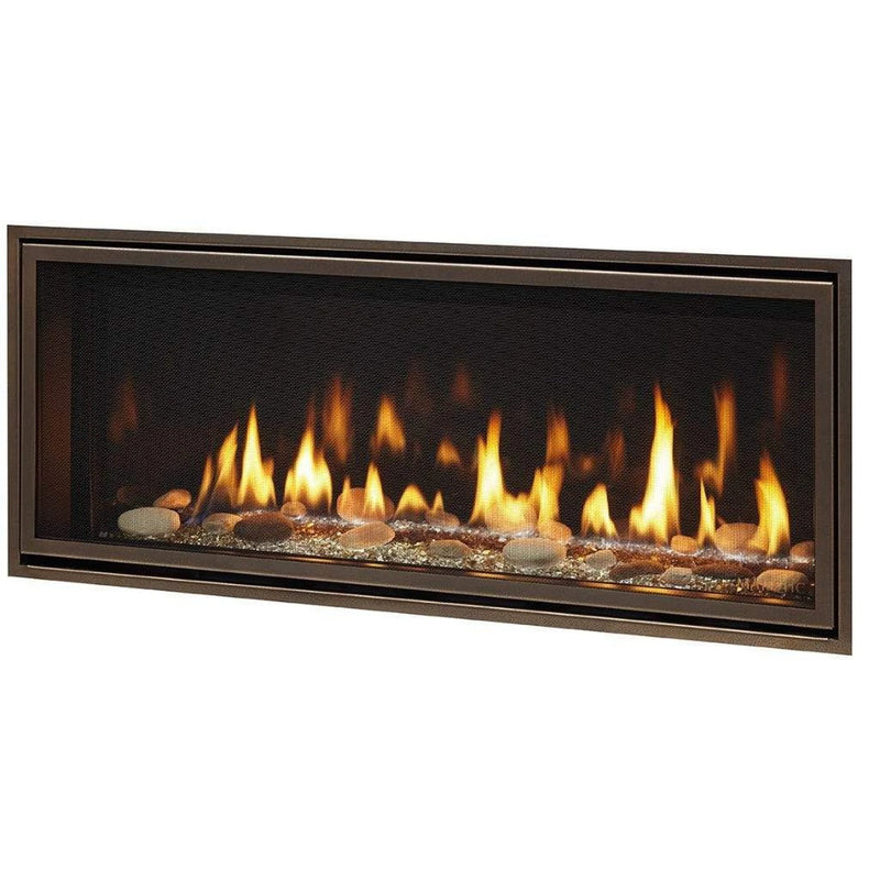 Load image into Gallery viewer, Majestic Echelon II 48-inch see-through linear contemporary direct vent natural gas fireplace with IntelliFire Touch ignition system
