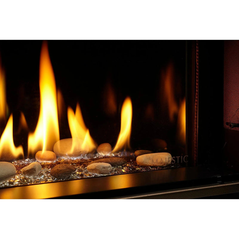 Load image into Gallery viewer, Majestic Echelon II 72 inch linear contemporary direct vent natural gas fireplace with IntelliFire Touch ignition system
