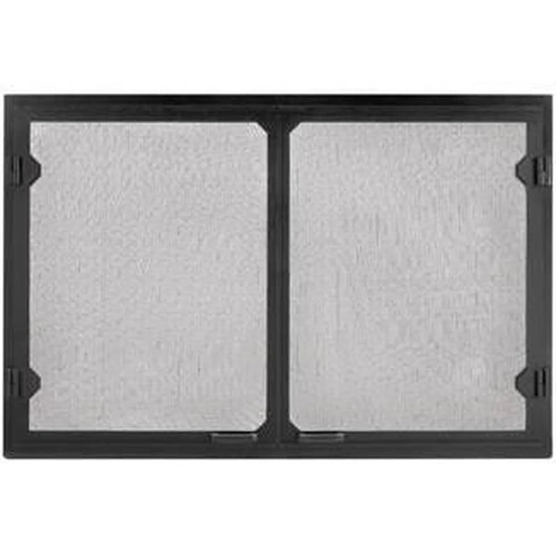 Load image into Gallery viewer, Majestic Grand Vista black cabinet style mesh doors for Biltmore 36 inch wood burning fireplace
