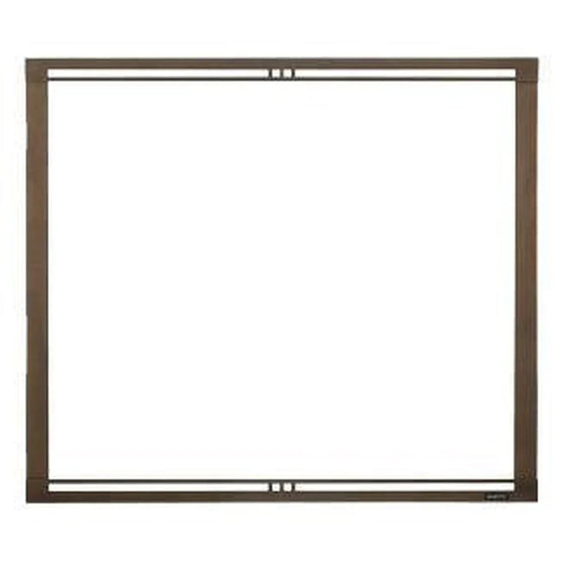 Load image into Gallery viewer, Majestic gun metal firescreen front for Marquis II 42-inch direct vent gas fireplace
