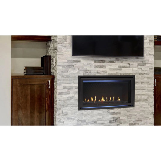 Majestic Jade 42-inch linear contemporary direct vent natural gas fireplace with IntelliFire Touch ignition system