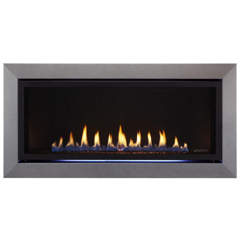 Load image into Gallery viewer, Majestic Jade 42-inch linear contemporary direct vent natural gas fireplace with IntelliFire Touch ignition system
