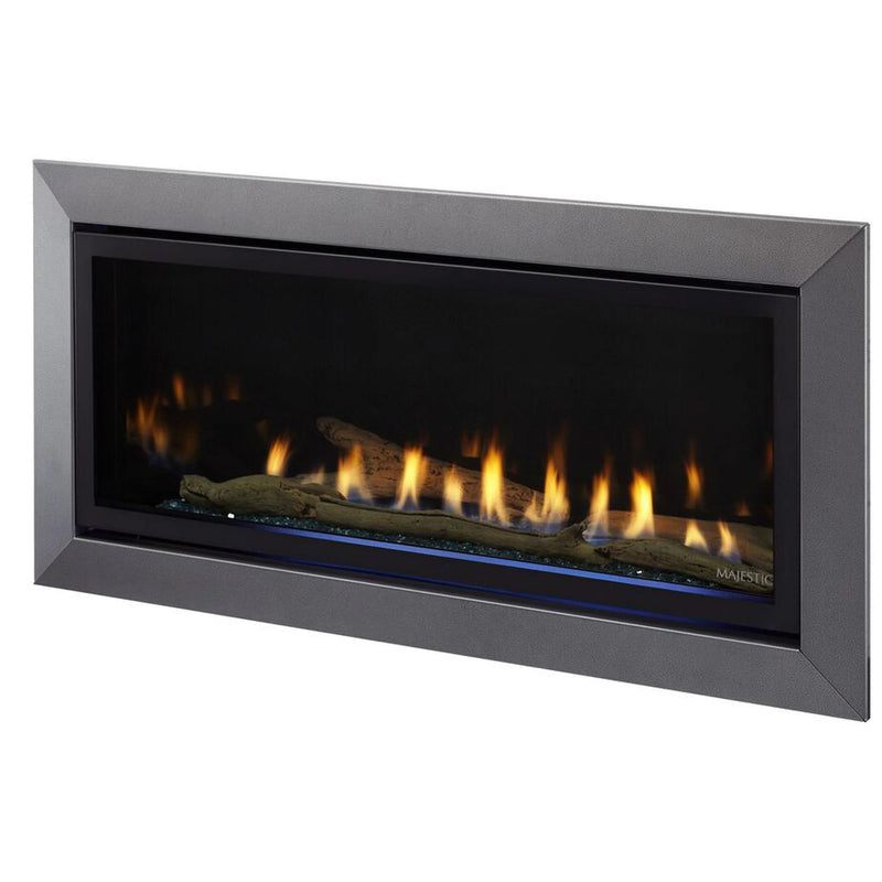 Load image into Gallery viewer, Majestic Jade 42-inch linear contemporary direct vent natural gas fireplace with IntelliFire Touch ignition system
