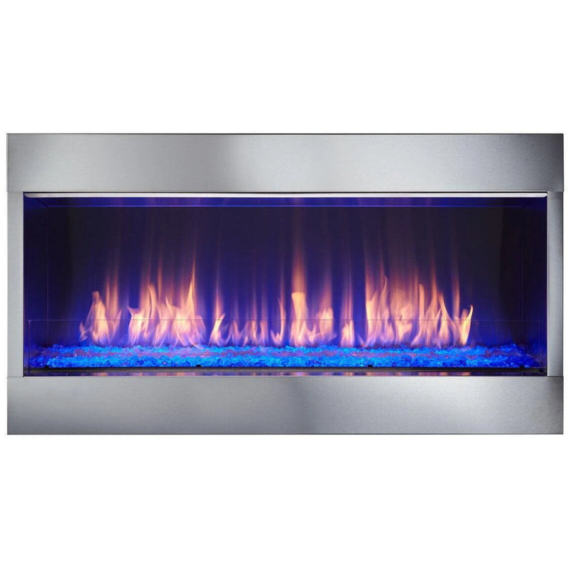 Load image into Gallery viewer, Majestic Lanai 48 inch Linear Contemporary Outdoor Vent-Free Natural Gas Fireplace with IntelliFire Ignition System
