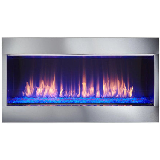 Majestic Lanai 48 inch Linear Contemporary Outdoor Vent-Free Natural Gas Fireplace with IntelliFire Ignition System