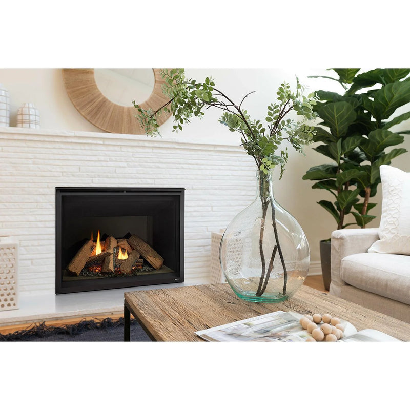 Load image into Gallery viewer, Majestic Meridian Platinum 42 inch traditional top and rear direct vent propane gas fireplace with IntelliFire Touch ignition system
