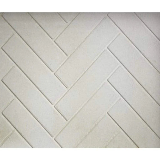 Majestic natural gray herringbone molded brick panels for Ashland 36 inch wood burning fireplace