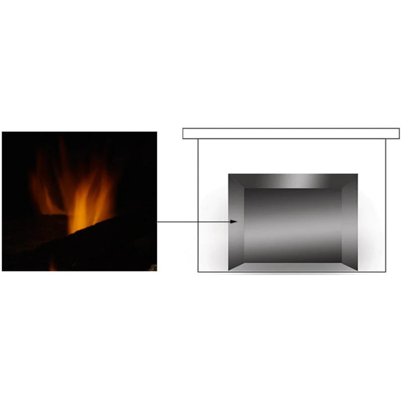 Load image into Gallery viewer, Majestic Reflective Black Glass Interior Panels for Quartz Platinum 36" Gas Fireplace – Enhances flame pattern and modernizes fireplace interior
